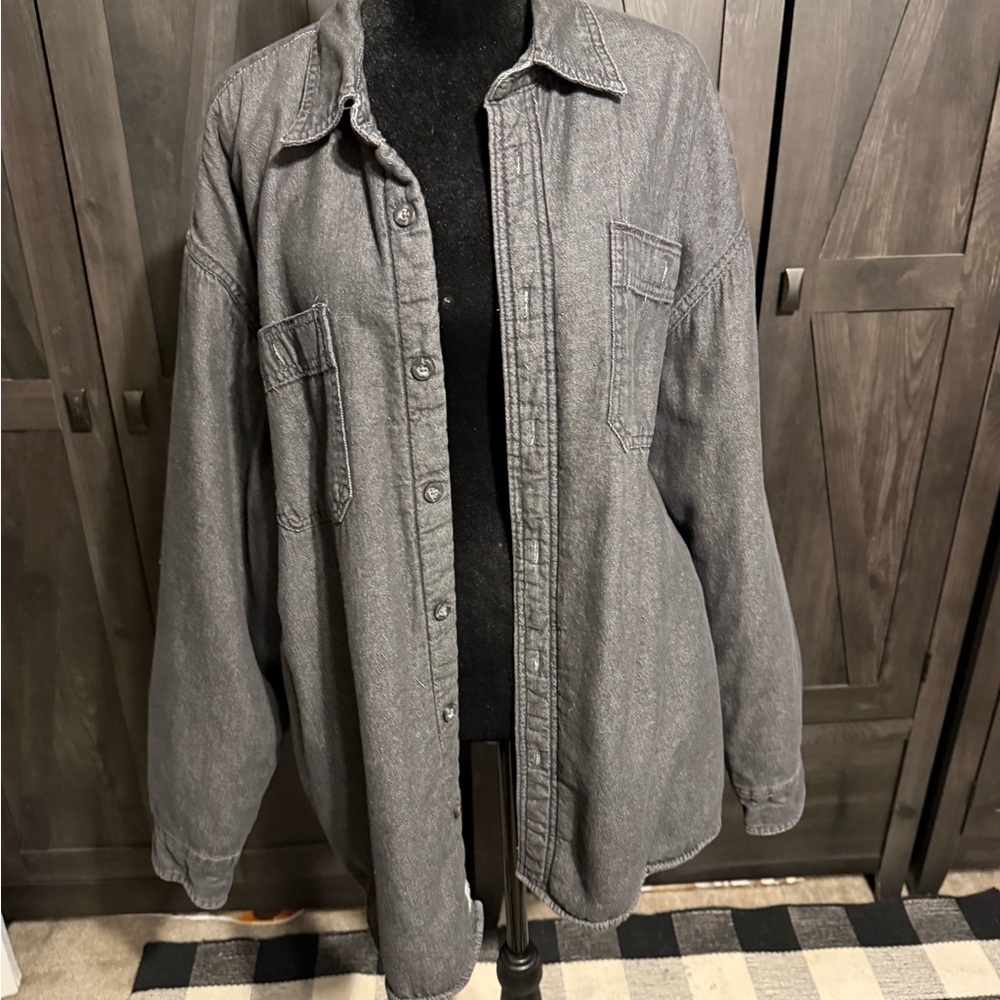 Wrangler Gray Sherpa Jacket